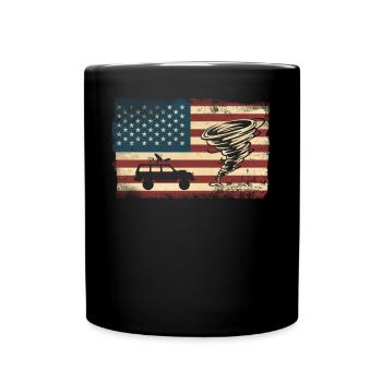 Storm Chaser Hurricane Meteorology - Tasse einfarbig - Schwarz - Vorne