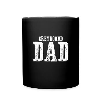 Greyhound Dad - Tasse einfarbig - Schwarz - Vorne