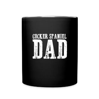 Cocker Spaniel Papa - Mug uni - noir - Devant