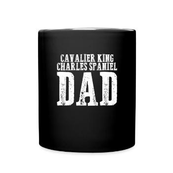 Cavalier King Charles Spaniel Papa - Mug uni - noir - Devant