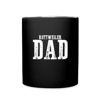 Rottweiler Dad - Tasse einfarbig - Schwarz - Vorne