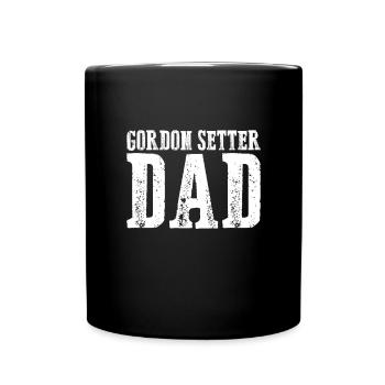 Gordon Setter Dad - Tasse einfarbig - Schwarz - Vorne