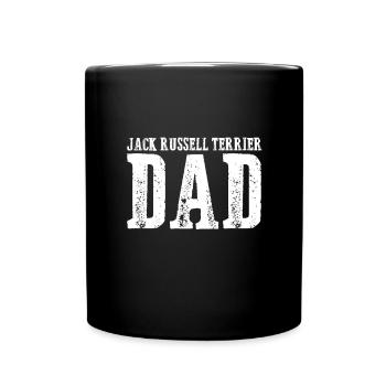 Jack Russell Terrier Dad - Tasse einfarbig - Schwarz - Vorne