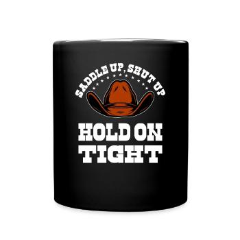Rodéo Western Cowboy Wild West Retro Horse - Mug uni - noir - Devant