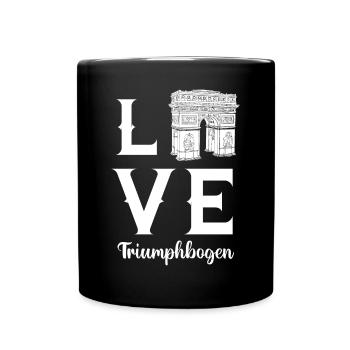 Arc de Triomphe Amour Paris Place Charles de Gaulle - Mug uni - noir - Devant