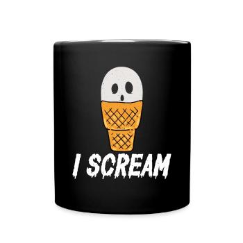 Je crie Sorbet Mochi Popsicles Crème glacée - Mug uni - noir - Devant