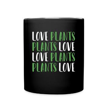 Love Plants Gardener Plants - Full Colour Mug - black - Front
