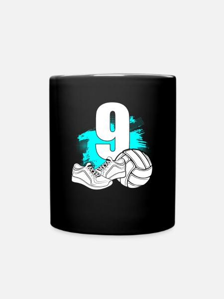 Volleyball 9 ans Volleyball 9ème anniversaire - Mug uni - noir
