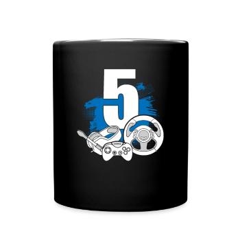 Spielcontroller 5 Jahre alter Videospieler - Tasse einfarbig - Schwarz - Vorne