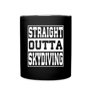 Parachutisme en disant drôle - Mug uni - noir - Devant