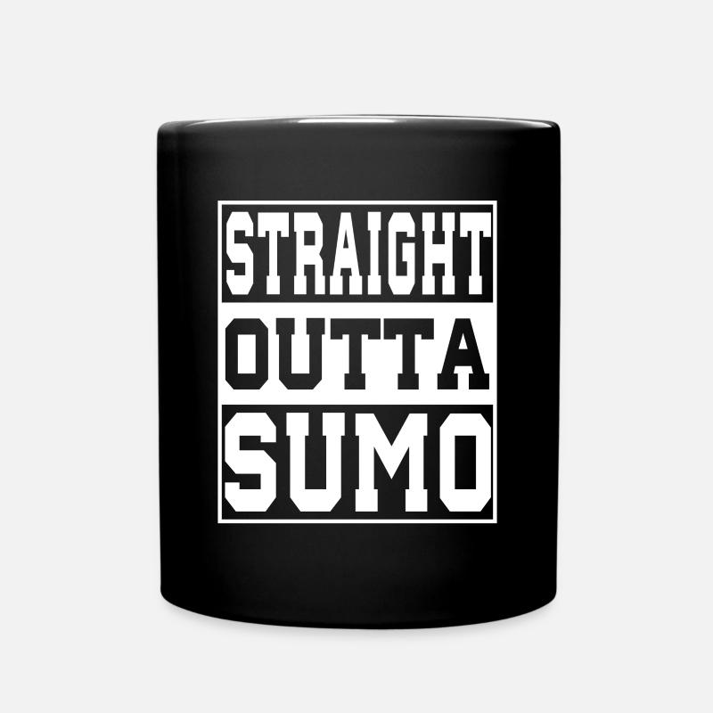 Sumo saying funny - Full Colour Mug - black