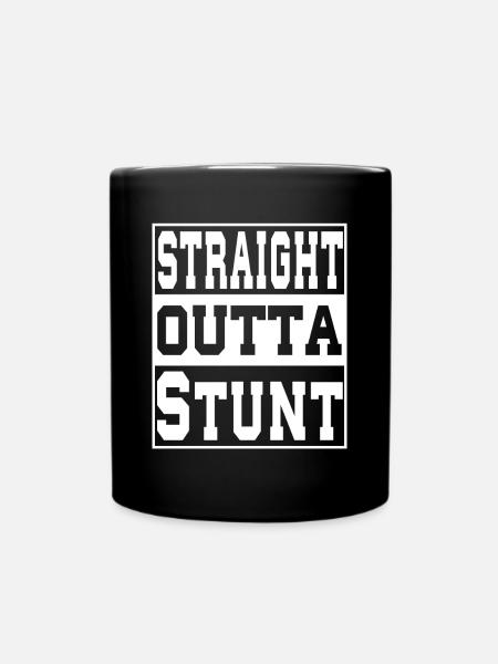 Stunt Spruch lustig - Tasse einfarbig - Schwarz