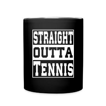 Tennis saying funny - Full Colour Mug - black - Front