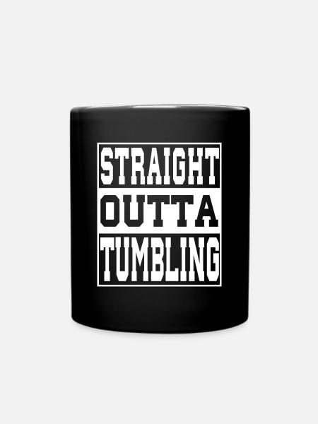 Tumbling Spruch lustig - Tasse einfarbig - Schwarz