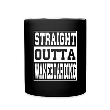 Le wakeboard dit drôle - Mug uni - noir - Devant