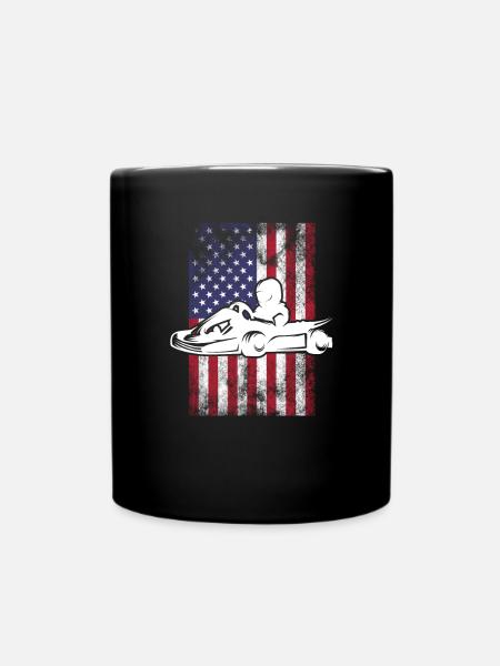 Go Kart fahren - Tasse einfarbig - Schwarz
