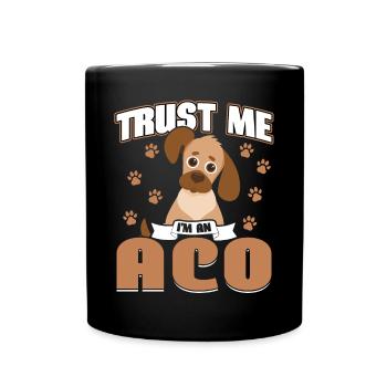 Croyez-moi, je suis un agent de bien-être animal - Mug uni - noir - Devant