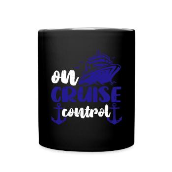 Kreuzfahrt - Tasse einfarbig - Schwarz - Vorne