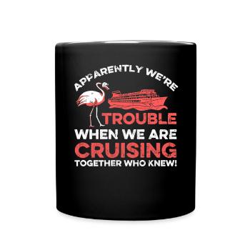 Kreuzfahrt - Tasse einfarbig - Schwarz - Vorne
