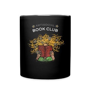 Bücher Introvertiert Buchliebhaber Romane Buchclub - Tasse einfarbig - Schwarz - Vorne
