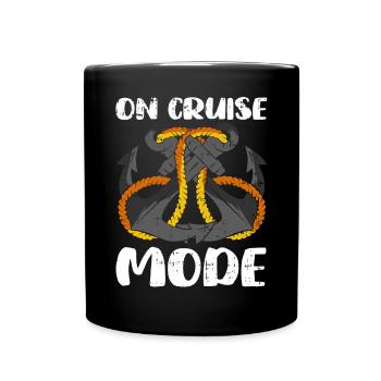 Kreuzfahrt - Tasse einfarbig - Schwarz - Vorne