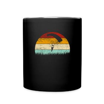 Paragliding Gleitschirmfliegen Paraglider Retro - Full Colour Mug - black - Front