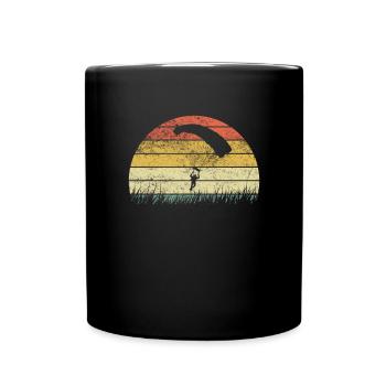 Parapente Gleitschirmfliegen Paraglider Retro - Mug uni - noir - Devant