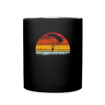 Parapente Gleitschirmfliegen Paraglider Retro - Mug uni - noir - Devant