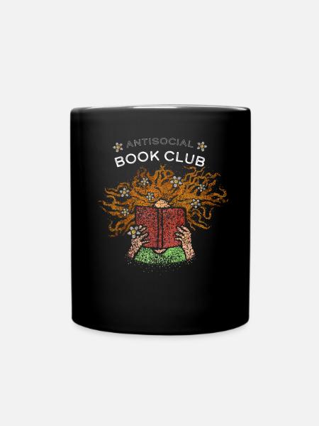 Bücher Introvertiert Buchliebhaber Romane Buchclub - Tasse einfarbig - Schwarz
