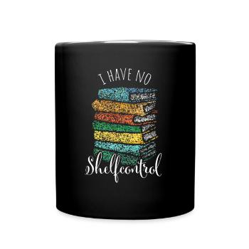 Shelfcontrol Buchclub Lesen Bücher Bibliothek - Tasse einfarbig - Schwarz - Vorne