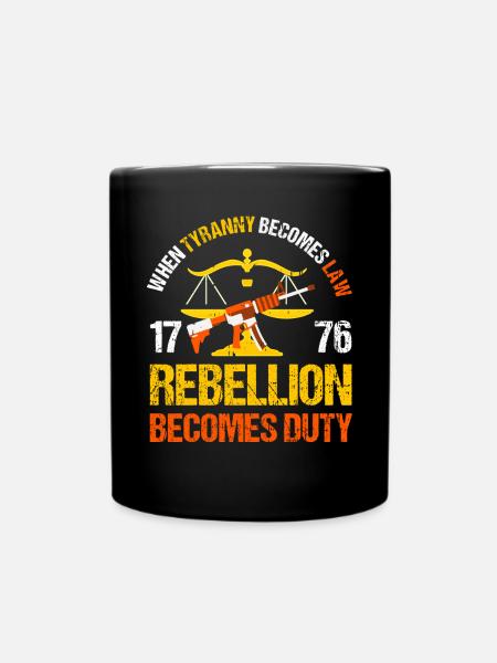 Thomas Jefferson - Tasse einfarbig - Schwarz