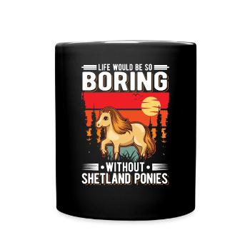 Shetland Pony Shetland Pony Shetty - Mug uni - noir - Devant