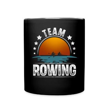 Rowing Rower Rowing Boat Team - Full Colour Mug - black - Front