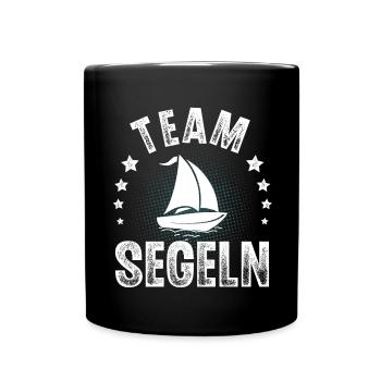 Segeln Segler Segelboot Team Crew - Tasse einfarbig - Schwarz - Vorne