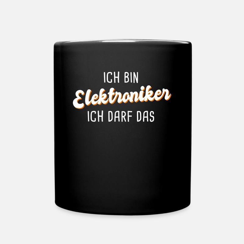 Elektroniker - Tasse einfarbig - Schwarz