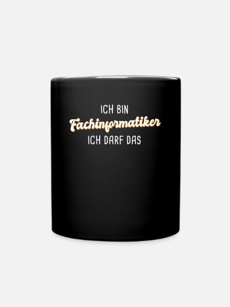 Fachinformatiker - Tasse einfarbig - Schwarz