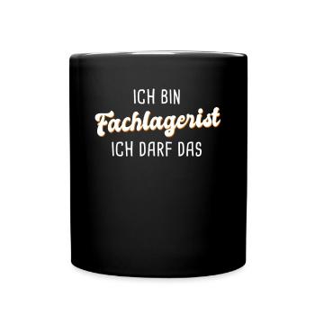 Fachlagerist - Tasse einfarbig - Schwarz - Vorne