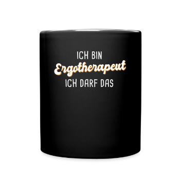 Ergotherapeut - Tasse einfarbig - Schwarz - Vorne