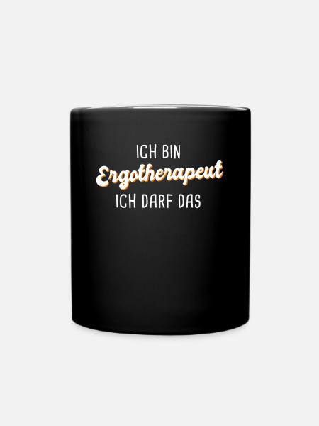 Ergotherapeut - Tasse einfarbig - Schwarz