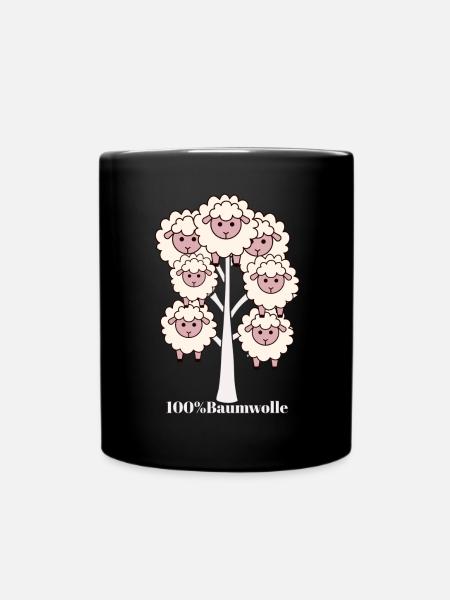 Tshirt Cotton - Full Colour Mug - black