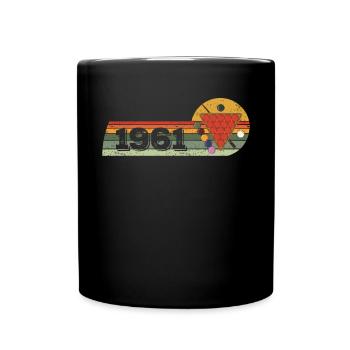 Snooker Snooker-Spieler Jahrgang 1961 Geburtstag - Tasse einfarbig - Schwarz - Vorne
