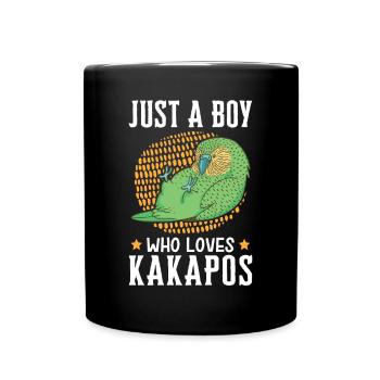 Seul un garçon qui aime Kakapos aime Kakapo - Mug uni - noir - Devant