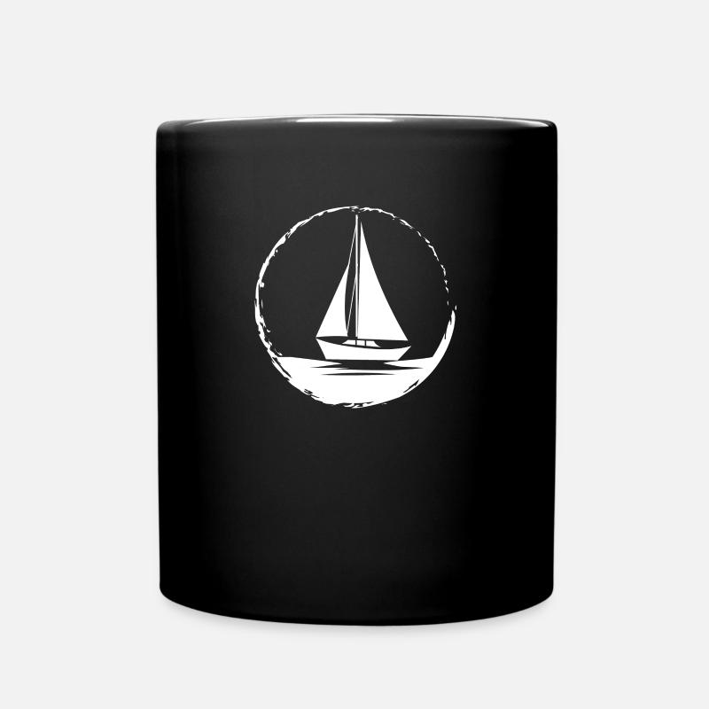 Voilier de mer - Mug uni - noir