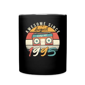 Mois de naissance Août 1995 - Mug uni - noir - Devant