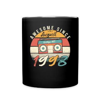 Année de naissance 1998 en août - Mug uni - noir - Devant