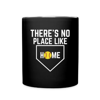 There ́s No Place Like Home Softball Shirt - Full Colour Mug - black - Front