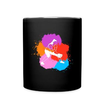 Softball Player Shirt Gift Catcher - Full Colour Mug - black - Front