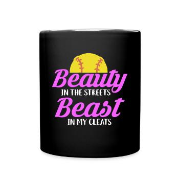 La Belle dans les rues Bête dans mes crampons - Mug uni - noir - Devant