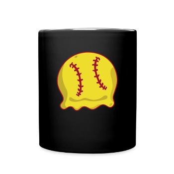 Softball Shirt Geschenk Spieler - Tasse einfarbig - Schwarz - Vorne