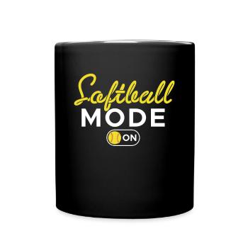 Softball Fashion On Shirt Gift - Full Colour Mug - black - Front